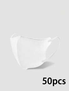 50pcs/Pack Disposable 3-Ply Thin Breathable Fashion Mixed Color Face Masks - Breathable & Comfortable, Unisex, Suitable For Outdoor Activities, Stylish & Lightweight Cloth Mask