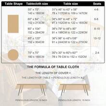 Arquiel Thanksgiving Turkey Tablecloth Waterproof, Fall Harvest Pumpkins Table Cloth Rectangle Stain Resistant, Washable Table Cover For Home Kitchen Dining Party Decoration (55*70 Inch) - ColorB - View 6