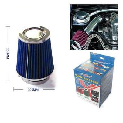 1 Filtro dell'aria ad alte prestazioni blu per motori automobilistici, ricambio auto, purificatore d'aria, filtrazione motore