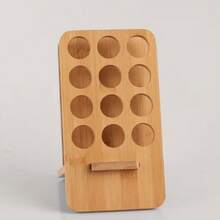 1pc Wooden Essential Oil Display Rack, Wooden Base Stand, Essential Oil Storage Rack, 1/2/3 Tier Wooden Base Frame - Multicolor - View 7