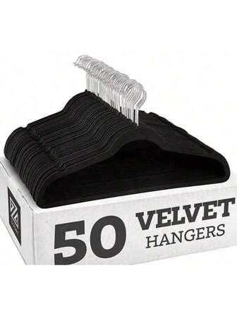 Premium Velvet Hangers Set, Non-Slip Thin Flocked Felt Hangers, Sturdy Clothes Hangers, Heavy Duty Coat & Suit Hangers, Durable Suit Hangers For Closet Use, Ideal Closet Supplies 5pcs