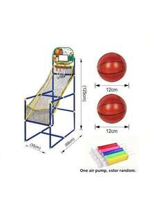 趣味十足的街机篮球游戏套装 - 室内/室外双玩，配备充气泵和篮球，安装简便，是理想的节日和生日礼物。