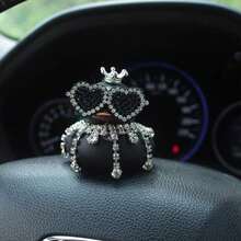 One Set Of Duck Design Car Ornament, Car Decoration, Essential For Cars, Cute Style Auto Accessories, Motorcycle And Bicycle Decorations - 黑色的 - 查看 8