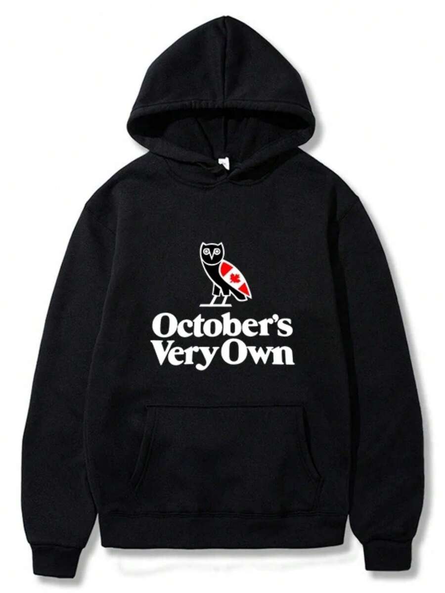 OVO Canada Heritage Hoodies Men Fashion October's Very Own Printed Sweatshirts Women Casual Harajuku Streetwear Hoody Pullovers - 黑色3 - 查看 1