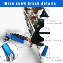 New Ziciner - cepillo para polvo de nieve y raspador de hielo cepillo para polvo desmontable para coche con cómodo agarre de espuma para limpiar la nieve el hielo y las heladas accesorios universales para eliminación de nieve de invierno para todos los vehículos - como en la foto - Ver 6