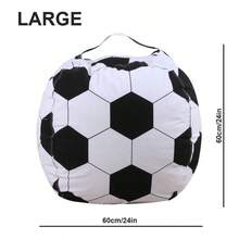 Large Soft Bean Bag Storage Bag With Zipper, Convenient For Organizing And Storing Plush Toys - Suitable For Children, Teenagers And Adults