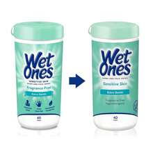 Wet Ones Hand And Face Wipes,U202FSensitive Skin Wipes | Unscented Wipes, Hand And Face Wipes Sensitive Skin, Wet Ones Sensitive Skin Wipes, 40 Ct Canister (6 Pack) - Màu B - Xem 5