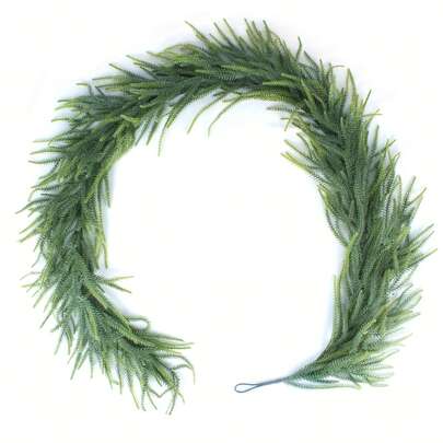 70.86 Inch Faux Garland, Festive Decorative Garland, Suitable For Front Doors And Courtyard Decoration