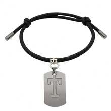 1 pièce Collier réglable pour chien de compagnie avec 26 charms de lettres majuscules, accessoire de décoration de nom de compagnie de mode, convient aux chiens petits/moyens/grands pour l'intérieur et l'extérieur - Multicolore - Voir 21