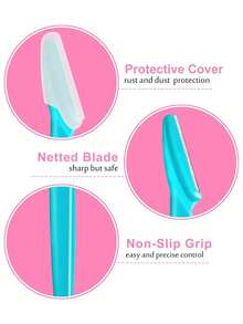 Unisex Eyebrow Shaping Tool Set, Beauty Tools, For Modifying Eyebrow Shape,Hair-Making Blade, Shaving Tool, Eyebrow Shaping Knife, Straight-Handled Special Eyebrow Shaving Knife, Macro Eyebrow Shaping Knife, Eyebrow Shaving Device, Women's Gift - Multicolor - View 5