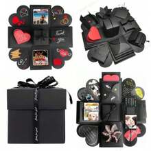 1pc Explosion Photo Album Gift Box, Romantic Couple Creative Gift, Small Business Supplies, Quirky Items, Cool Decor, Inexpensive Stuff, Photography Props - Multicolor - View 1