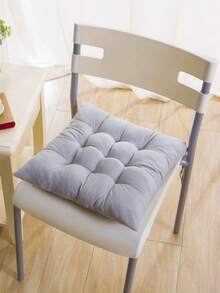 1/4pcs Casual Polyester Chair Cushion, Machine Washable, Durable Knitted Design, Comfortable Support, Suitable For Garden, Dining, Office Chairs, Versatile Use, Size 40x40x5cm, Living Room Chair Pad