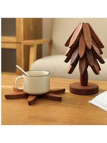 1个 - 竹制隔热垫，耐热防烫。可用作餐垫、锅垫、杯垫、砂锅垫、煎锅垫，也可作为厨房台面装饰（胡桃木色/原木色） - 彩色 - 查看 5