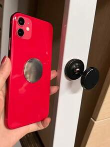 Dual Magnetic Phone Holder, Suitable For Gym - 360° Rotation, Powerful Dual-Sided Magnets, Aluminum Alloy Material, Dashboard Mounting, Home & Car Sports Equipment, Fitness Gear | Dual Magnetic | Aluminum Alloy Holder, Gym Magnetic Phone Holder, 360° Rotating Magnetic Phone Holder, Suitable For Gym, Heavy-Duty Magnetic Base Can Adhere To Iron Surfaces, Compatible With All Phones - Multicolor - View 4