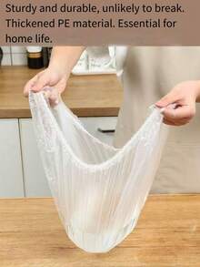 100/50/10pcs Oversized Food Preservation Cover, Cake Tray Food Tray Cover Film, Food Preservation Cover, Food Storage Room Storage Accessories, Kitchen Preservation Tools, Kitchen Restaurant Baking Room Dust Cover, Food Cover, Dust And Insect Proof Seasonal Preservation Tools, Spring Preservation Film - Multicolor - View 9