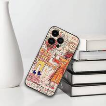 J-Jean M-Michel-Basquiat Art Phone Case For  16 15 11 13 14 Pro Max 7 8 Plus X Xr Xs Max 12mini Black Shell Cover Case. Christmas Accessories.  17 Pro Max Case Limited-Time Discount New And Popular Phone Case Styles  16 Case  17 Case   16 Pro Case - Z7 - 查看 4