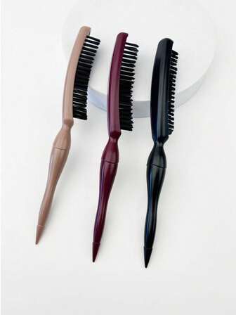 1把美发造型梳，蓬松梳，卷发梳，尖尾梳，三排梳，适用于正式场合发型