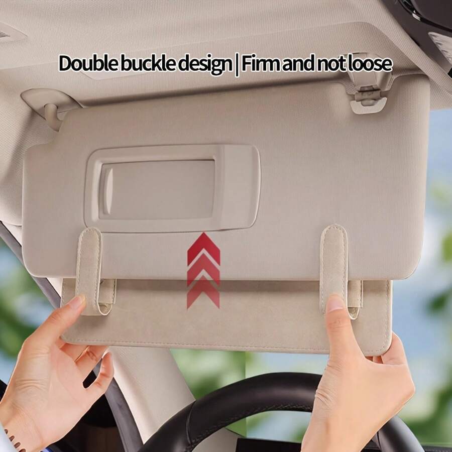 1PC Car Sun Visor Extender, Anti-Glare, UV Protection, Adjustable Rear Clip, Suitable For Various Car Models, Car Interior Accessories