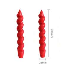 Colorful Spiral Candles, Geometric Branch-Shaped Slender Candle Holders, Atmospheric Decorative Candle Set, Suitable For Minimalist Dining Table - Multicolor - View 20