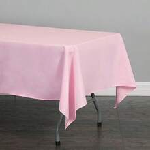 LinenTablecloth 152,4 cm x 320,04 cm mantel Rectangular poliéster(Rosado Mantel rectangular) - Multicolor - Ver 3