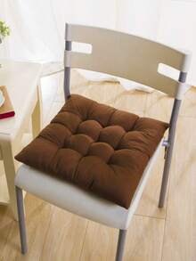 1/4pcs Casual Polyester Chair Cushion, Machine Washable, Durable Knitted Design, Comfortable Support, Suitable For Garden, Dining, Office Chairs, Versatile Use, Size 40x40x5cm, Living Room Chair Pad