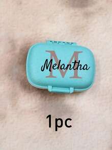 LICVIC Hộp đựng thuốc in tên theo yêu cầu, Hộp đựng thuốc du lịch cá nhân hóa, Túi đựng thuốc in chữ cái đầu theo yêu cầu, Ví đựng thuốc có thể tùy chỉnh, Hộp đựng thuốc, Hộp đựng thuốc dễ thương, Quà tặng sinh nhật, Quà tặng Ngày của Cha, Nhỏ gọn, Chống thấm nước và chống ẩm, Du lịch, Cắm trại, Hoạt động ngoài trời, Quà tặng cho bạn bè, Mẹ, Cha, Ông bà - Nhiều màu - Xem 8