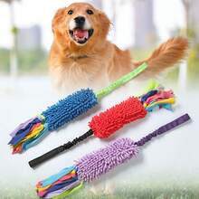 1pc Squeaky Tug Of War Dog Doll, & Stylish! Combines Durable Rope And Sound Maker. A Plush Doll For Teething And Chewing, Promotes Interaction With Owner And Enhances Dog's Intelligence, Suitable For Medium & Small Breeds - Multicolor - View 5