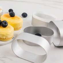 10pcs/5pcs/1pc Half Cooked Cheese Baking Mold, Oven Edge Cheese Cheesecake Cutting Mold, Circular Mousse Ring - Suitable For Making Small Cakes, Party Gifts, Daily Gifts, Small Surprises - Multicolor - View 6