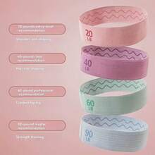 Yoga Shaping Strength Training Non-Slip Strap, Elastic Waist Belt With Weight Counter, Butt Lifting Ring, Leg Stretching Strap, Explosive Power Training Fitness Bands, Suitable For Men And Women, Indoor And Outdoor Sports Training - Multicolor - View 6