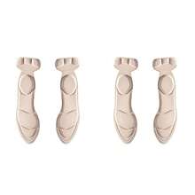 1 Pair High Heel Shoe Cushions With Back Heel Pads, Trimming Available, For Women Heels, Women Shoes, Black Pumps, Kitten Heel - Beige - View 8