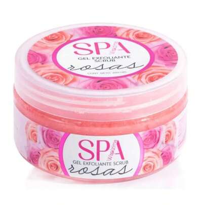 GEL EXFOLIANTE WAPIZIMA 250GRS AROMA ROSAS, EXFOLIANTE PARA MANOS Y PIES AROMA ROSAS, EXFOLIANTE PARA TODO TIPO DE PIEL