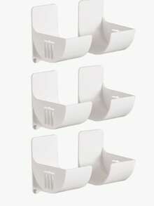 Bộ 3/2/1 kệ đựng đồ nhà bếp treo tường, giá đỡ bằng nhựa không cần khoan lỗ dùng để đựng túi rác, nắp nồi và sắp xếp tủ bếp - kệ đựng đồ dưới bồn rửa, kệ đựng đồ bên hông tủ lạnh, thích hợp để đựng túi rác, màng bọc thực phẩm, ô dù, giá để cán bột. - Nhiều màu - Xem 13