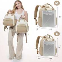 LOVEVOOK Mini Backpack Purse For Women, Small Backpack Bag, Light Weight Stylish Backpack For Daily Travel, Khaki-Beige-Light Brown - Beigekhakicoffee - 查看 3