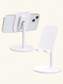 1个可调节金属手机/平板电脑桌面支架，多角度支架，适用于直播，兼容、安卓手机，生日礼物，送给家人、朋友，适用于办公室、宿舍和家庭使用，360度旋转手机支架，承重力强。