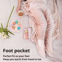1pc 4-In-1 Travel Blanket Pillow - Plush Soft Comfortable Thick Yet Lightweight Travel Pillow And Blanket Set With Hanging Hook