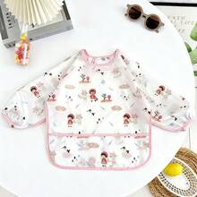 1 件儿童围兜婴儿长款防溢防水喂奶围兜，反穿吃饭，婴儿食物围兜 - 彩色 - 查看 15