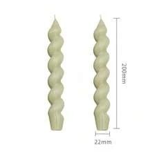 Colorful Spiral Candles, Geometric Branch-Shaped Slender Candle Holders, Atmospheric Decorative Candle Set, Suitable For Minimalist Dining Table - Multicolor - View 19