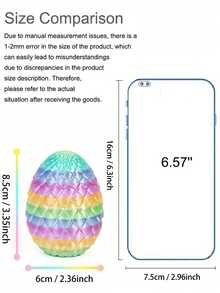 1/2个3D打印章鱼蛋，附赠礼品袋 - 逼真的绿色塑料可动模型，适用于家居和办公室装饰、办公用品、减压玩具、派对礼品袋填充物、圣诞装饰、圣诞礼物、圣诞派对礼品袋填充物、3D打印动物、生日礼物、圣诞袜填充物 - 彩色 - 查看 3