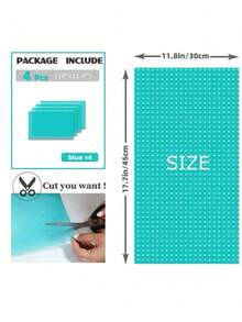 1/4/Pcs Refrigerator Lining Pad Can Be Cleaned, Refrigerator Gasket Anti Oil Parts, Shelf Refrigerator Lining, Lid Cover Freezer Glass Shelf Cabinet Cabinet Cabinet Kitchen Items Kitchen Accessories Kitchen Kitchen Tools - Multicolor - View 14