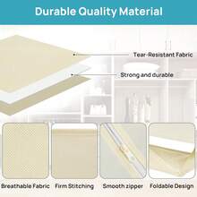 12 Pack Baby Clothes Organizer, Dresser Drawer Organizer For Baby Clothing, Foldable Fabric Closet Drawer Storage Bins, Nursery Dresser Dividers For Bra, Socks, Ties, Scarf - Multicolor - View 8