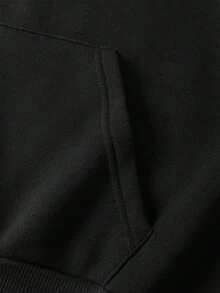 Women Casual Hooded Sweatshirt With I Refuse To Argue With People Who Should Have Been Swallowed Print Black Pullover With Pocket Long Sleeve Regular Fit Geometric Pattern FallWinter Fashion Casual Wear Hoodie Playful Print - 黑色 - 查看 3