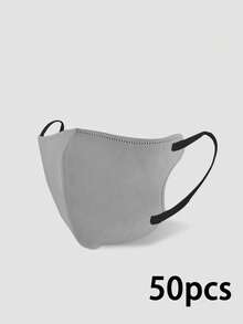 50pcs/Pack Disposable 3-Ply Thin Breathable Fashion Mixed Color Face Masks - Breathable & Comfortable, Unisex, Suitable For Outdoor Activities, Stylish & Lightweight Cloth Mask