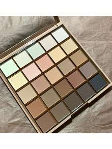 K'APEINE 25 Color Eyeshadow Palette, Multi-Color Pearlescent, Matte, Glitter Shades, Earthy Tones, High Pigmentation, Waterproof, Sweat-Resistant, Versatile For Daily Wear - 04 - View 3