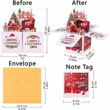 Invitations Cards & Letters - 3D-Weihnachtsbox zum Aufklappen für Katzen und Hunde - Übersicht 3
