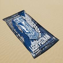 Wroclaw Lech Poznan Blue And White Shield Design Beach Towel, Absorbent Quick-Dry Swimming Towel, Thick Soft Cute Pool Bath Travel Picnic Camping Towel Seaside, Swimming Pool, Bathroom Accessories, Yoga Fitness, Multi-Purpose - White - View 2