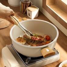 Dual Ear White Ceramic Dual-Flow Soup Pot, Steamer Pot, Large Capacity Household Multi-Function Stew Pot, Household Kitchen Stew Pot, Non-Stick Stew Pot - Multicolor - View 5