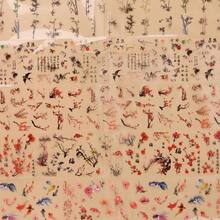 10 Rolls Flower Nail Foil Transfer Sticker Kit Ink Painting Pattern Nail Foil Sheets Foil Nail Art Decals Spring Nail Foil Transfer Stickers Foil Nail Wraps Foil Nail Art - 古典元素-03 - 查看 3