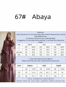 1pc Nida Fabric Scarf Attached Abaya Khimar, Suitable For Women's Daily Wear And Prayer, All Season