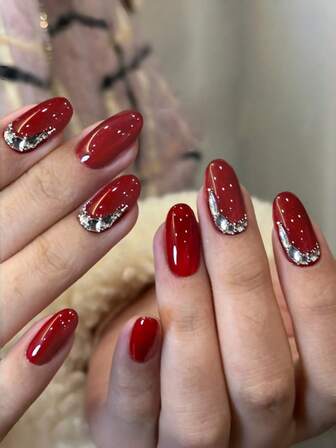 10 piezas de uñas postizas hechas a mano con diseño de mariposa con armadura y flores de ensueño en degradado de color melocotón