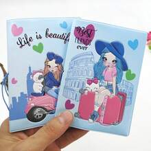 2 件 3D 创意护照套护照夹护照夹护照钱包卡夹轻便时尚旅行配件适合飞行适合学生返校用品 - 彩色 - 查看 19